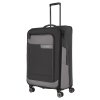 Travelite Viia 4w L Anthracite – cestovní kufr, šikmý pohled, záběr 6