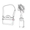 Reisenthel Allrounder S Pocket Twist Silver – cestovní taška, produktový pohled 6