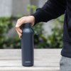 Quokka Nerezová termoláhev s poutkem Solid 630 ml - antracitová