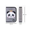 BAAGL Školní penál klasik dvě chlopně Panda