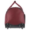 Travelite Basics Fresh Wheeled Duffle Bordeaux – cestovní taška na kolečkách, pohled zepředu
