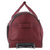 Travelite Basics Fresh Wheeled Duffle Bordeaux – cestovní taška na kolečkách, pohled zezadu