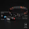 Solight LED čelová nabíjecí svítilna, 650lm, Li-ion, USB