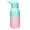 Neon Kactus dětská nerezová láhev 340 ml - tyrysovo-růžová