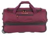 Travelite Basics Wheeled duffle S Bordeaux – cestovní taška na kolečkách, produktový záběr 3