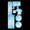 Reflexní samolepky StickyRicky coocazoo, Blue