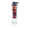 Láhev s košíkem na ovoce Get Fit, 800 ml, Loooqs, čirá/šedá/modrá