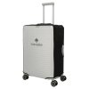 Travelite Luggage Cover M Transparent – obal na kufr, šikmý pohled