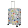 Travelite Luggage Cover M Tickets – obal na kufr, šikmý pohled, záběr 4