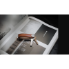 Orbitkey Kožená klíčenka 2.0 - Espresso & Brown Stitching