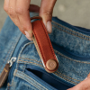 Orbitkey 2.0 Waxed Canvas - Brick Red