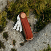 Orbitkey 2.0 Waxed Canvas - Brick Red