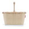Reisenthel Carrybag Frame Cord Sand – nákupní košík, celkový pohled