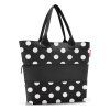 Reisenthel Shopper E1 Dots White – nákupní taška, produktový pohled 2