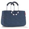 Reisenthel Loopshopper M Herringbone Dark Blue – nákupní taška, celkový pohled