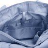 Puffer Tote Bag Interior View Light Blue