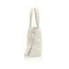 Puffer Tote Bag Side View Off White