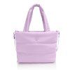 Puffer Tote Bag Front Lavender