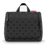Reisenthel Toiletbag XL Glossy dots black – kosmetická taška, celkový pohled