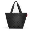 Reisenthel Shopper M Glossy dots black – nákupní taška, celkový pohled
