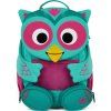 Affenzahn Dětský batoh do školky Large Friend Owl- turquoise 8l