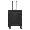 Travelite Jetpack Max 4 Cabin Black – cestovní kufr, pohled zepředu