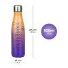 BAAGL Termoláhev s kovovým víčkem Gradient žluto-fialová, 500 ml – produktová fotografie 4