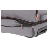 Travelite Basics Wheeled duffle S Grey/orange – cestovní taška na kolečkách, detail zipu
