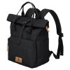 Travelite Basics Short Handle Roll-up Black – batoh, boční pohled
