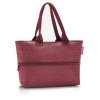 Reisenthel Shopper E1 Twist maroon – nákupní taška, celkový pohled