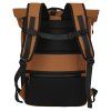 Travelite Briize Backpack M Roll-Up Curry – batoh, pohled zezadu