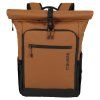 Travelite Briize Backpack M Roll-Up Curry – batoh, celkový pohled