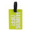 travelite pvc luggage tag lime 1