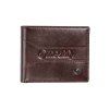 Meatfly kožená peněženka Zac Premium Dark Brown