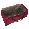 Travelite Crosslite 5.0 Wheeled Duffle L Red – cestovní taška na kolečkách, vnitřní prostor, záběr 6