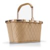 Reisenthel Carrybag Frame Rhombus Ginger – nákupní košík, produktový pohled 4