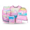 BAAGL SET 5 Airy Rainbow Unicorn: batoh, penál, sáček, zástěra, peněženka – produktová fotografie 1