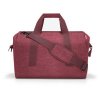 Reisenthel Allrounder L Twist maroon – cestovní taška, celkový pohled