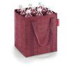 Reisenthel Bottlebag Twist maroon – taška na lahve, celkový pohled