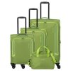 Travelite Corsiica S,M,L,BB Fresh Green – sada cestovních kufrů, celkový pohled