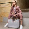 Reisenthel Loopshopper L Frame Twist Sky Rose – nákupní taška, fotografie v prostředí 2