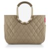 Reisenthel Loopshopper L Frame Rhombus Olive – nákupní taška, celkový pohled