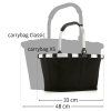 Reisenthel Carrybag Frame Leo nero – nákupní košík, produktový pohled 12