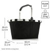 Reisenthel Carrybag Cord grey – nákupní košík, produktový pohled 8