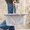 Reisenthel Carrybag Cord grey – nákupní košík, fotografie v prostředí 3
