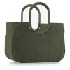 Reisenthel Loopshopper L Cord dark matcha – nákupní taška, produktový pohled 4