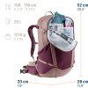 deuter Futura 25 SL cassis-ashrose