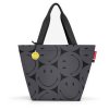 Reisenthel Shopper M Smiley grey – nákupní taška, celkový pohled