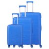 Travelite Pacific S,M,L Blue – sada cestovních kufrů, celkový pohled