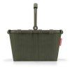 Reisenthel Carrybag XS Cord dark matcha – nákupní košík, celkový pohled